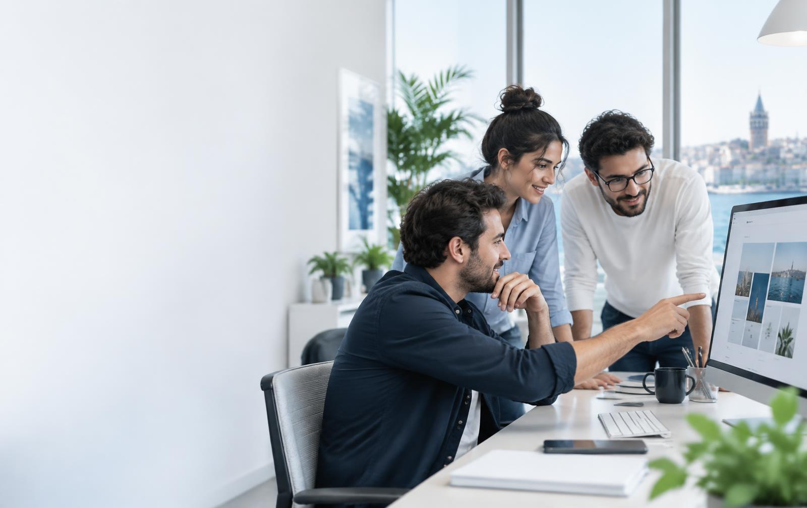 Webkod ekibi web tasarım projesi üzerinde çalışırken