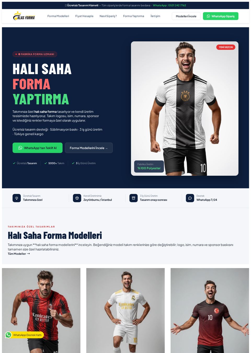 Klas Forma web tasarım projesi
