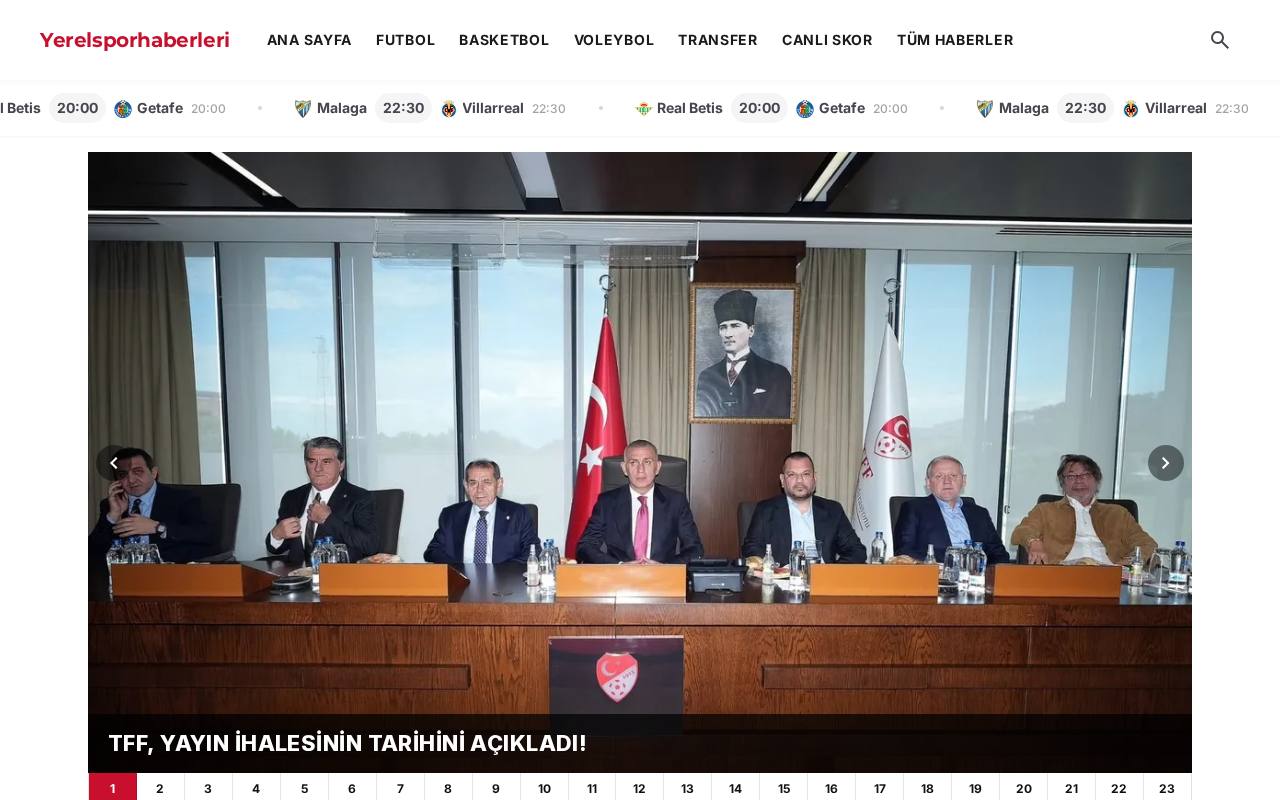 Yerel Spor Haberleri web sitesi
